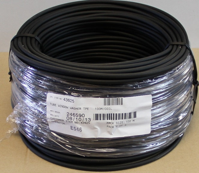 Washer Hose Tube Rubber - Per Metre 43625