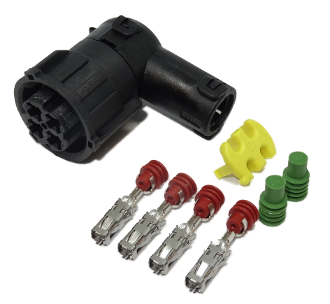 Sealed Connector Kit 4 Circuit 90deg SQ409