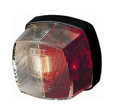 2XS 005.639-002 Marker Lamp Red/White Black Base Square 12 or 24V