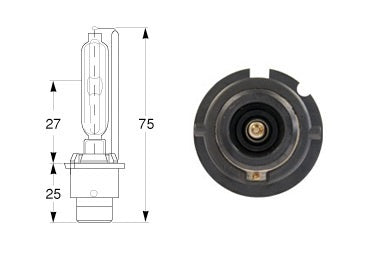 Bulb D2S HID Xenon Gas Discharge P32d-2 12/24V 35W - D2S/8GS 007.949-262