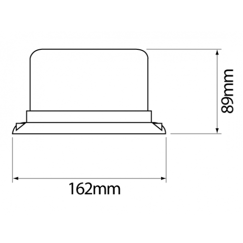 Beacon LED 12/24V  Bolt Mount Amber 101000