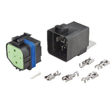 Mini Relay Kit Weatherproof 5 Pin Changeover12V 50/30A Resistor Protected P2512RWP-KIT