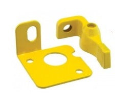 Battery Master Switch Fixed Handle Lockout Bracket Yellow BMS-18Y