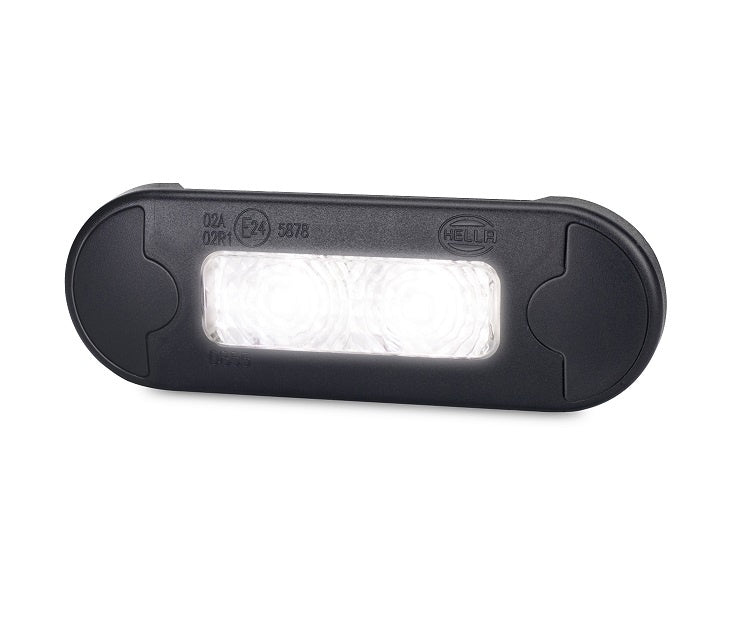 LED Front End Outline Marker Flush Mount White 12/24V 2059-Bulk/2PF 980.855-037