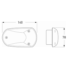 Supplementary Side Indicator Amber Cat 6 2155-24v/2BM 008.355-021