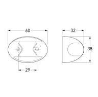 LED Cab Marker/Side Indicator Amber 12/24V 2026-Bulk/2BP 959.660-357