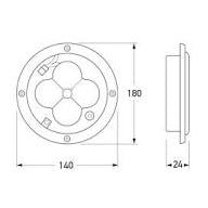 CargoLED Interior Lamp - Flush Mount 9-32V 2604/2JB 344.227-001