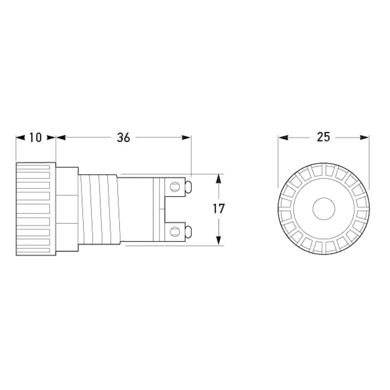 Pilot Lamp Amber 2715/2AA 905.301-032