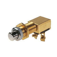 Push Switch Off-(On) Momentary Spring Return - Brass construction 2763/6JF 905.311-002