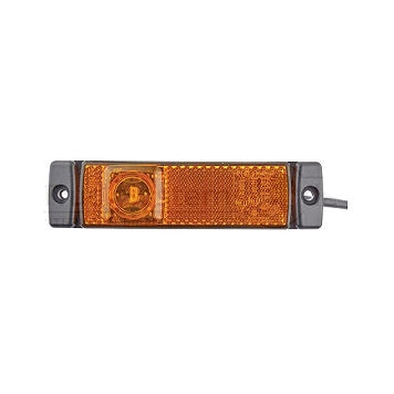 LED Side Marker with Reflector Amber 12V 2PS 008.645-011
