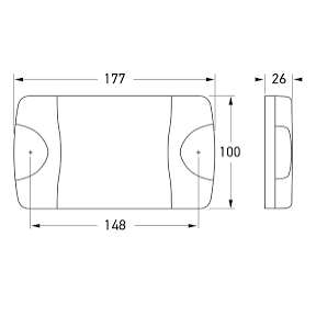 DuraLED®-S Stop/Rear Position Lamp with Night Light 2SB 017.007-001 (New 2330)