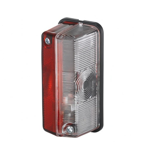 Marker Lamp Red/White Rectangular 12 or 24V 2XS 005.020-001