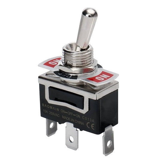 Toggle Switch Changeover On/On 3 Terminal 12V 10A 32-113