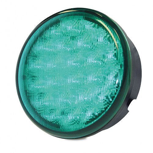 LED Multi-flash Signal Lamp 83mm Round  - Green 95901165/2XD 959.011-652
