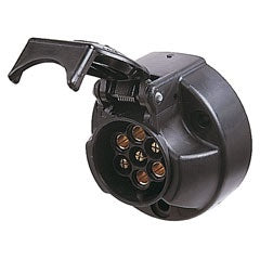 Trailer Socket 7 Pole Round Plastic  4901/8JB 001.943-004