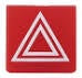 Switch Symbol Card - Red with "Warning Lamp" symbol 9XT 713.630-391