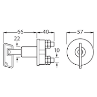 Battery Master Switch Off-On Removable Key 4650/6EK 002.843-052