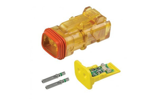 DT 2 Pin Plug Kit with LED 12V DE-DTLED-12V