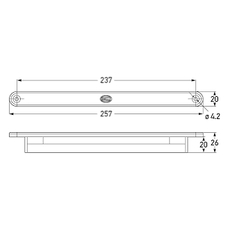 LED Strip Safety Daylights 12V Kit  - Recess Mount  5618/2PT 980.680-811