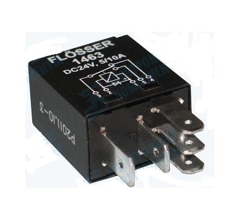 Micro Relay  5 Pin 24V Changeover 10/15A Resistor Protected 1465
