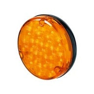 LED Front Indicator Amber 110mm Black Base 9-33V 2135LED/2BA 959.932-311