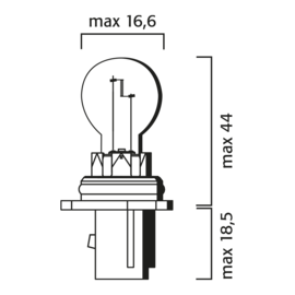Bulb P13W 12V 13W PG18.5-d1 69672133