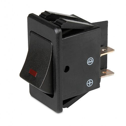 Rocker Switch Off-On LED - 12 Volt Pilot Red  4486R/6EH 980.321-021