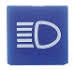 Switch Symbol Card - Blue with "Main Beam" symbol 9XT 714.300-131