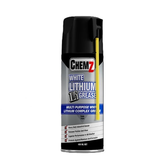 CHEMZ Industrial White Lithium Grease 400ml 7424