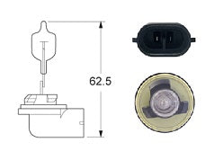 Bulb PGJ13 Halogen 12V 50W 886