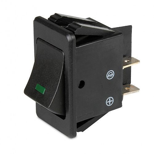 4486G/6EH 980.321-011 Rocker Switch Off-On LED - 12 Volt Pilot Green