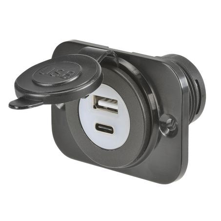 Heavy Duty USB/USB-C Socket 81103BL
