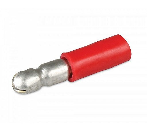 Insulated Male Bullet Crimp Terminals - Red Pk 100  78520/8KW 980.301-453
