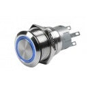 Push Switch Off-On Latching - 24V Blue LED Ring 8HG 958.455-111