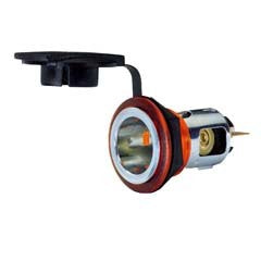 Socket 2 Pole Power with Cover  4943-R/8JB 008.023-051