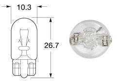 Bulb T10 Wedge W2.1x9.5d 12V 5W - W125-Bulk/8GA 980.325-007