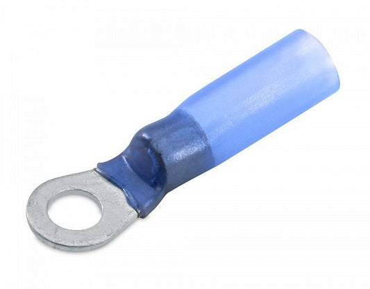 2086733-5 Heat Shrinkable Ring Terminal 5.3mm M5 Blue 50 Pack