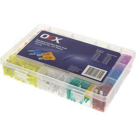 Standard & Mini Blade Fuse Assortment Kit - 371 Pieces ACX1738