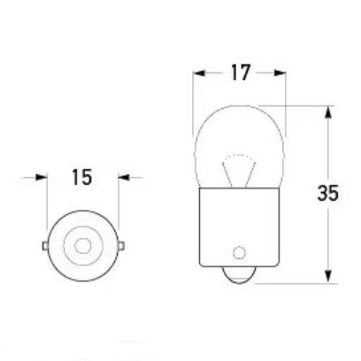 Bulb  Bayonet BA15s  6V 3CP 63