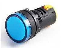 LED Pilot Lamp 12-24V Blue 16mm Wide View BA16DS-BLU