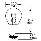 Bulb  Bayonet BAZ15d 24V 21/4W 5339