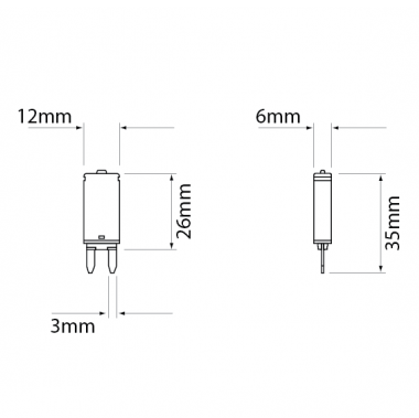 Circuit Breaker Resettable Mini Fuse Base 5A CB233-5
