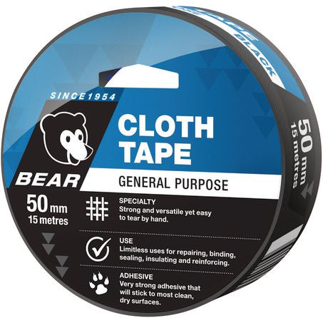Cloth Tape Black CT15 50mm x 15m 66623336603