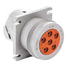 Deutsch HD10 6 Circuit  Flange Mount Receptacle Threaded Rear DE-HD10-6-96P
