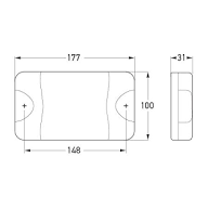 DuraLED® Rear Indicator Lamp - Horizontal or Vertical Mount 9-33V 2151-BULK/2BA 959.070-007