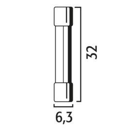 Glass Fuse 6.3x32mm 10A 52310BL