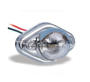 License Plate Lamp Chrome with Bulb 19-301