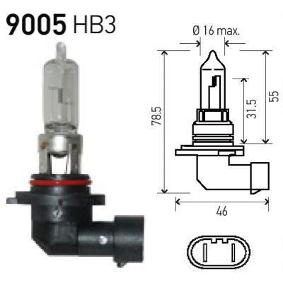 Bulb HB3 (9005) Halogen P20d 12V 65W - CB1265/8GH 005.635-302
