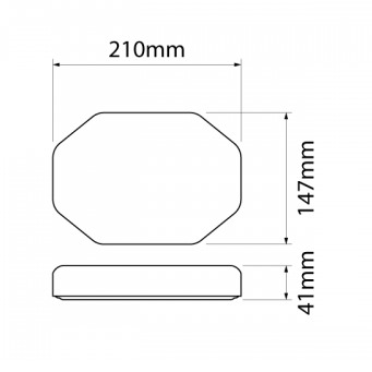 LED Micro Bar 10-30V Amber Bolt Mount IL-0110
