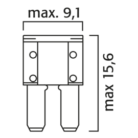 Micro 2 Blade Fuse 20A 502820